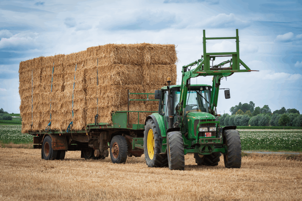 Paille-tracteur